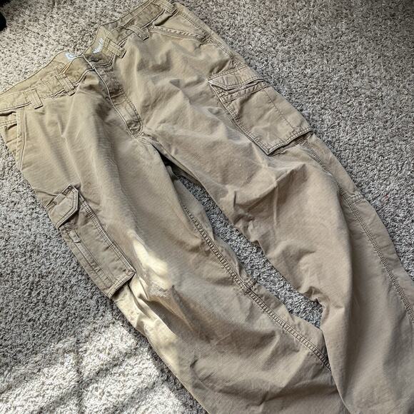 Carhartt Force Tappen Cargo Pants Mens 44x32 Gray Relaxed Fit Ripstop Workwear - Picture 2 of 11